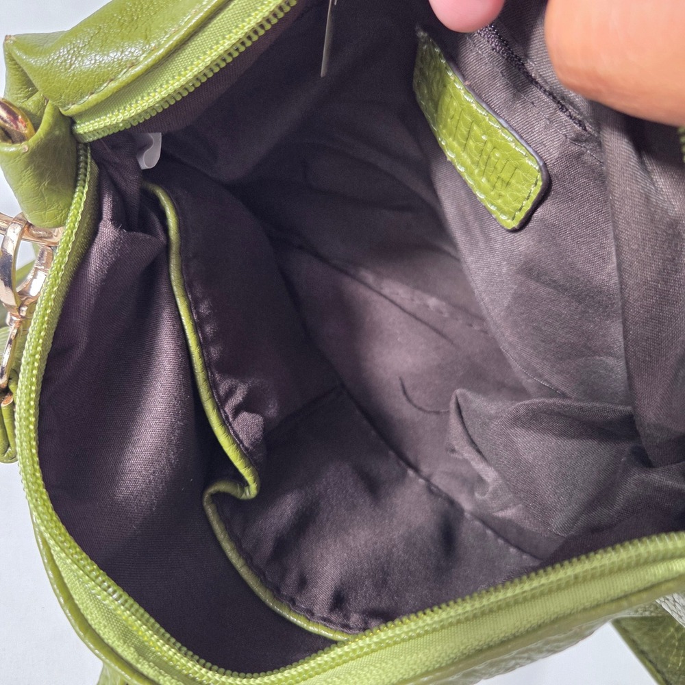 Scarleton Olive Green Pebbled Crossbody Bag Gold Tone Hardware - Picture 5 of 8